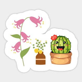 cute floral art Sticker